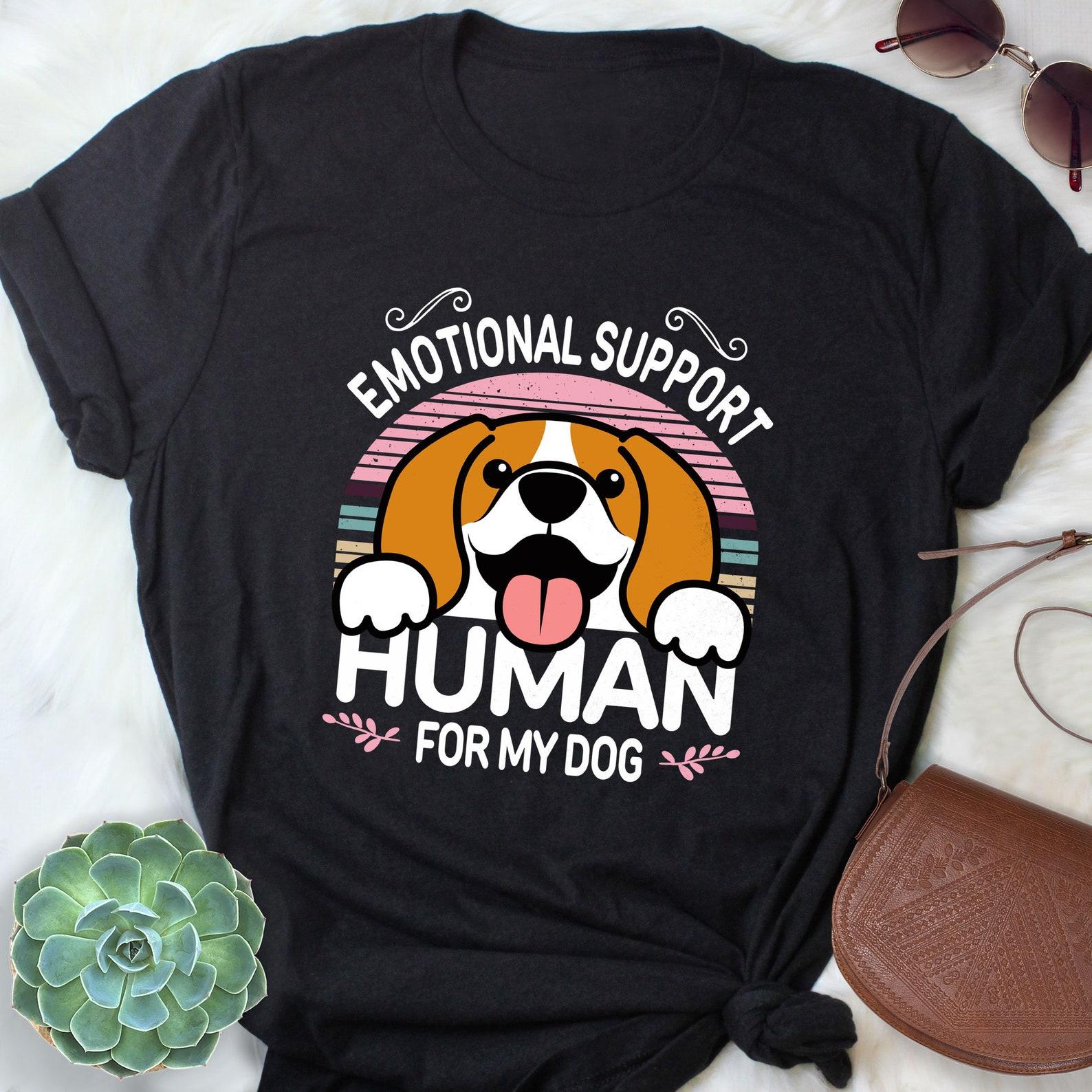 Beagle Shirt, , , Funny Dog Lover Gift, Cute Tri Color Beagle T-shirt, Pet Tee, Dog Mom, Dog Dad, ESA Emotional Support 150