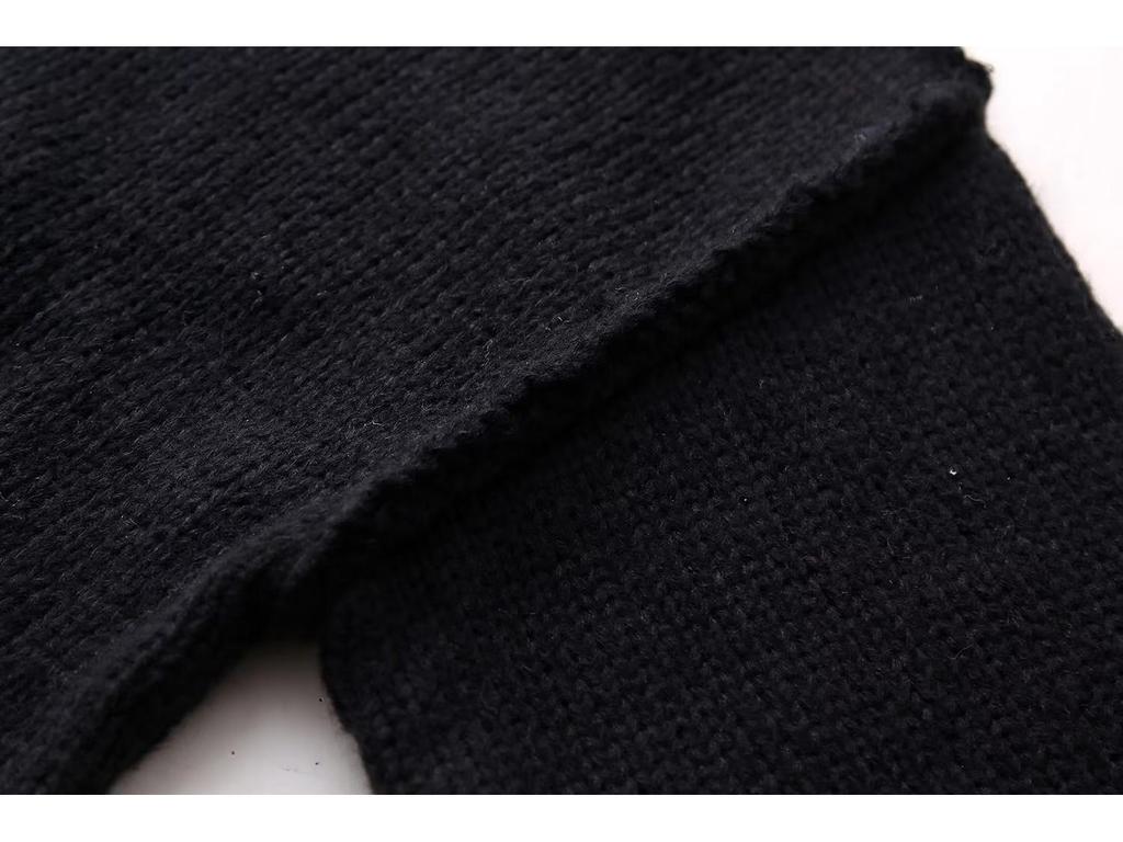 2024 Frühling & Herbst Damen Europäischer & Amerikanischer Stil Rundhals Strickpullover - A34318