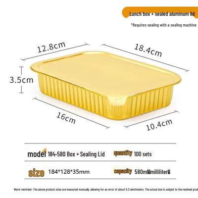 Sealable Aluminum Foil Takeout Containers