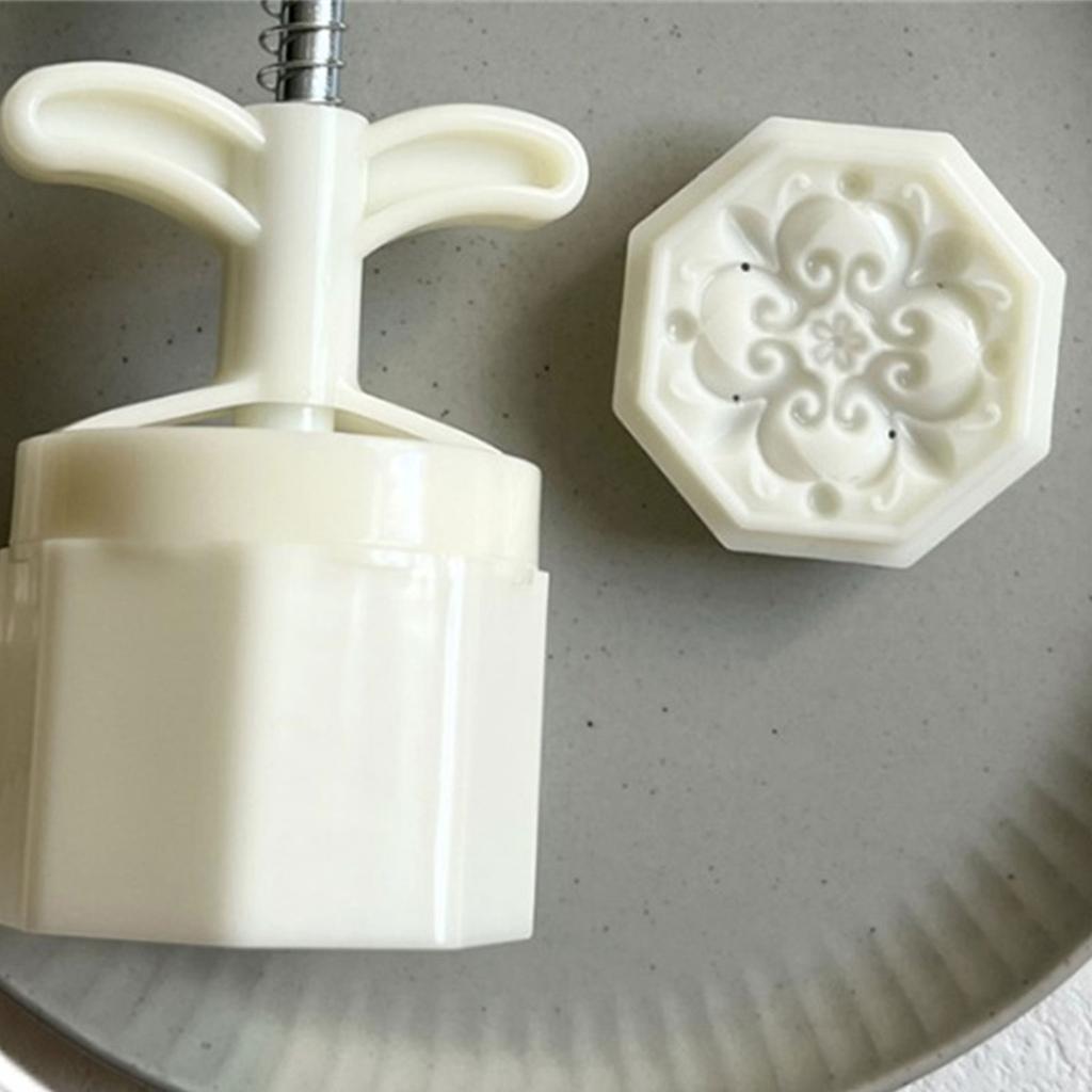Chinese Style Tracery Mooncake Mold 75g DIY Hand Pressure Fondant Moon Cake Mould Press Cookie Cutters Baking Tool