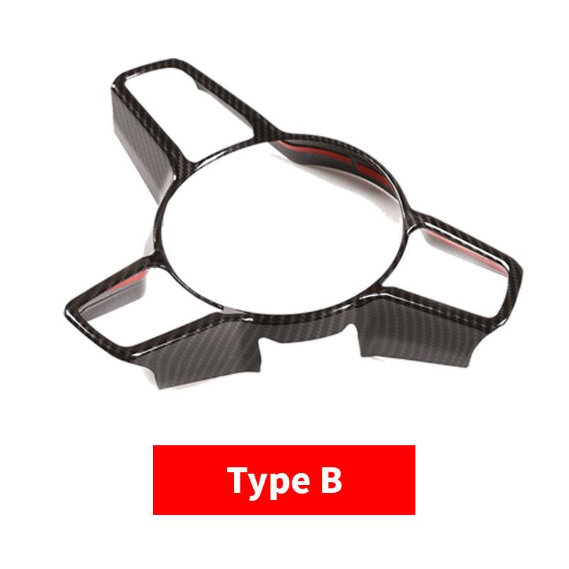 

Для Porsche Macan 2014 2015 2016 2017 2018 ABS текстура из углеродного волокна внутренняя отделка рулевого колеса B