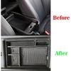 BestEvMod For Ioniq5 Armrest Storage Box Center Console Organizer Tray Interior Accessories With Rubber Black Trim Compatible With Hyundai Ioniq 5