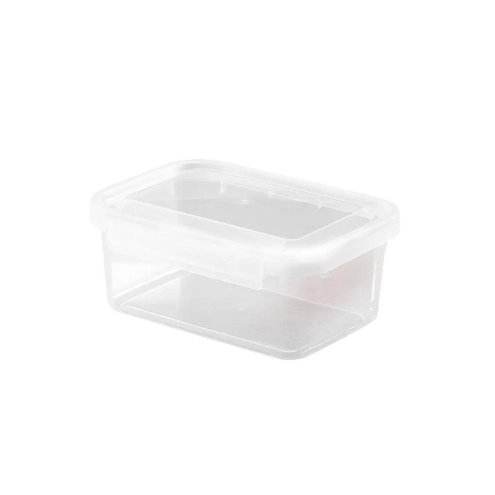 

Safe Clear Refrigerator Storage Box Rectangular Stackable Trasparent Crisper Sealed Kitchen Freezer Seal Bin