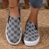 Unisex Fashion Sneakers with Pattern Design - Casual Canvas Slip-On Shoes for Women & Men, Spring Summer New Arrival Lace-Up Walking Shoes