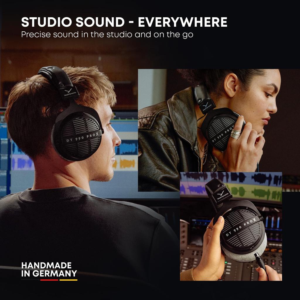 beyerdynamic DT 990 PRO X Monitor Wide Fidelity to Original Ideal for and Open-back Headphones, Over-ear, Soundstage, Sound, DTM, Streaming, Mixing,