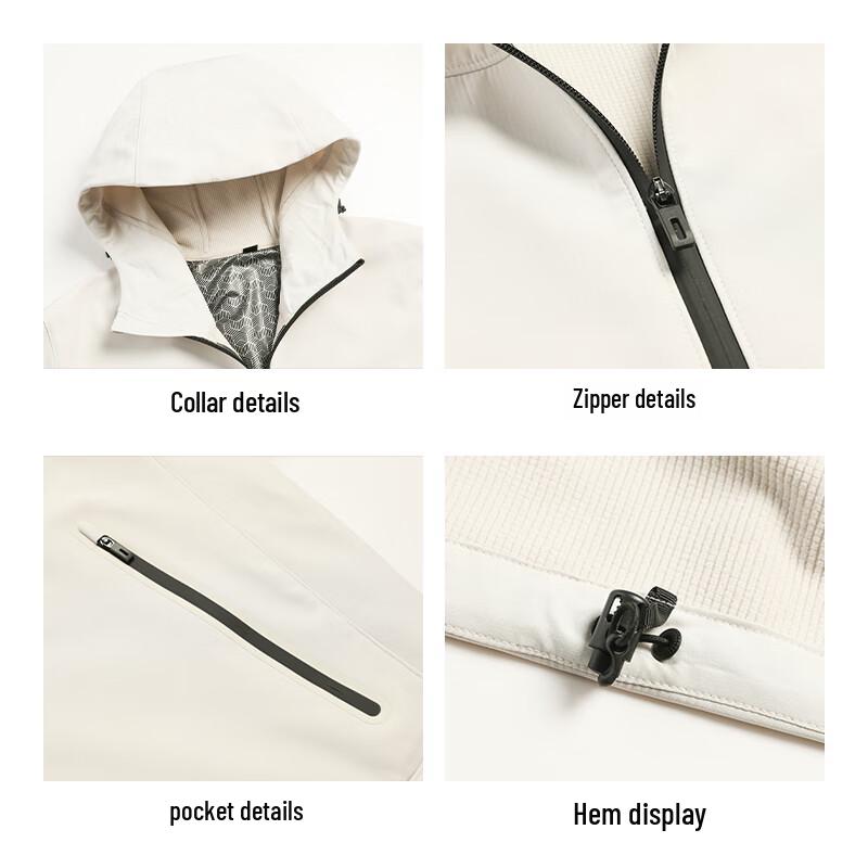 EASTERN CAMEL Men's Hooded Outdoor Windbreaker Jacket