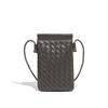 Borsa a Spalla Retro per Cellulare Intrecciata a Mano Moda Stile Casual Pochette da Donna