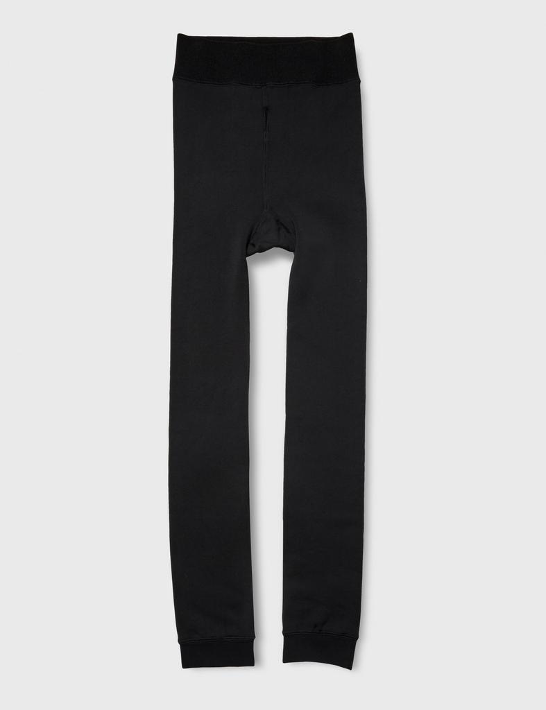 Gunze HOT MAGIC Warm Instant Warmth with a Fleece Lining and Open Black Leggings, Blanket-Like Feel, Front, HGU053, Men's,