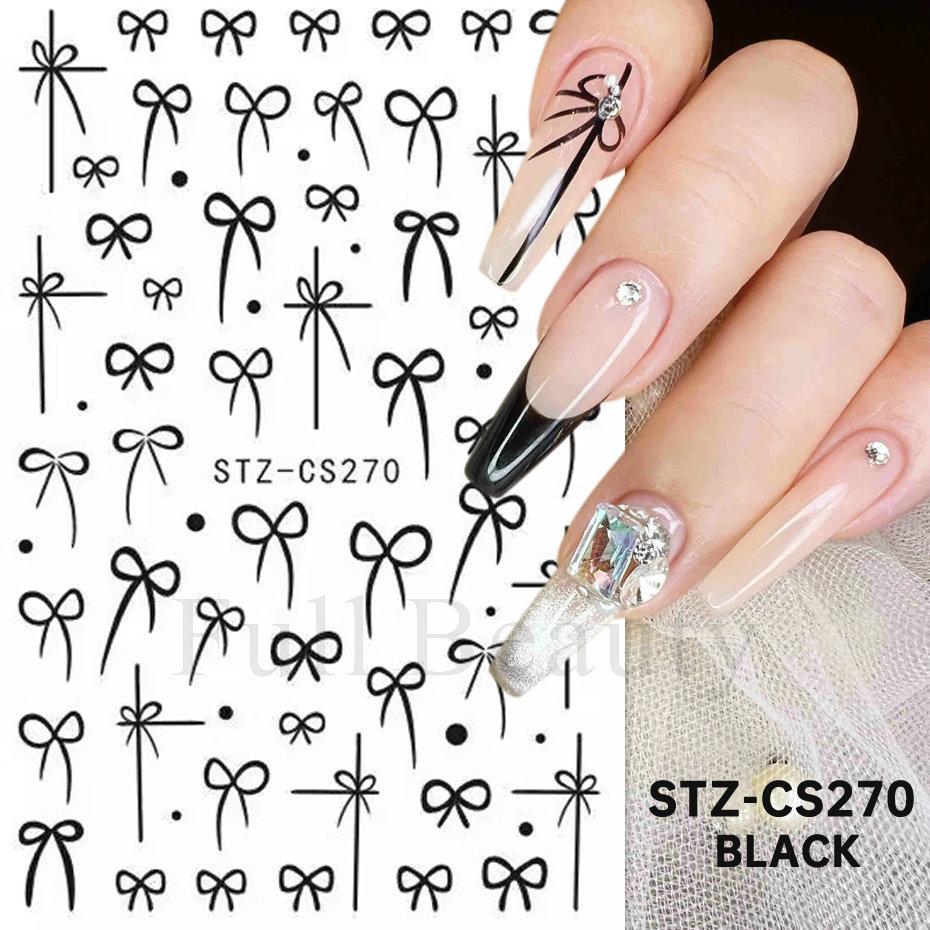 Nail Art Sticker Autumn And Winter Lace Sweater Flower Small Flower Branch Small Fresh Adhesive Nail Sticker