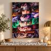 Akatsuki Naruto Custom Name Diamond Painting Personalized 5D Full Drill DIY Diamond Art Home Decor