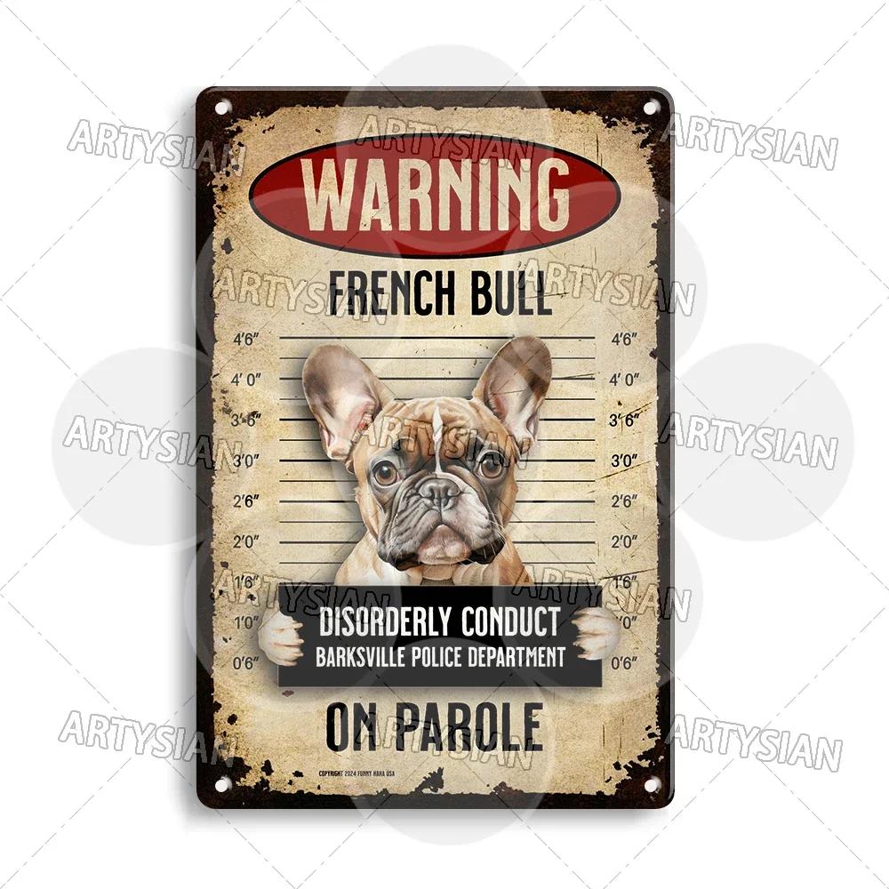 Beware Of Dog Warning Metal Sign German Shorthaired Pointer Aussie Dachshund Labrador Doxie Bulldog Dobermann Pyrenees Shiba Pug