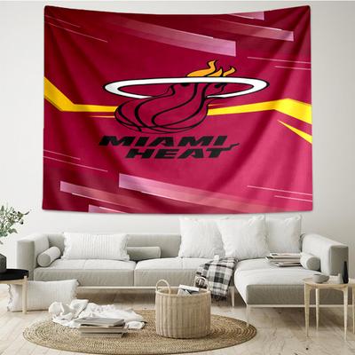 Heat Miami Team Spirit Quick-Dry Tapestry Hanging for Bedroom,Livingroom, Playroom,Decor Art Room Wall Tapestry Holiday and Birthday Gifts