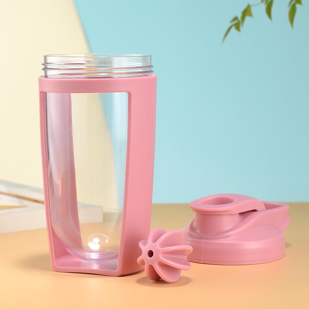 Creative Double-Layer Shaker Cup: Large Capacity Outdoor Fitness Water Bottle for Protein Mixes