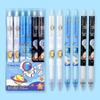 ST Head Erasable Pen - 0.5mm Quick-Dry, Heat Erase, Clickable for Students, Blue/Black