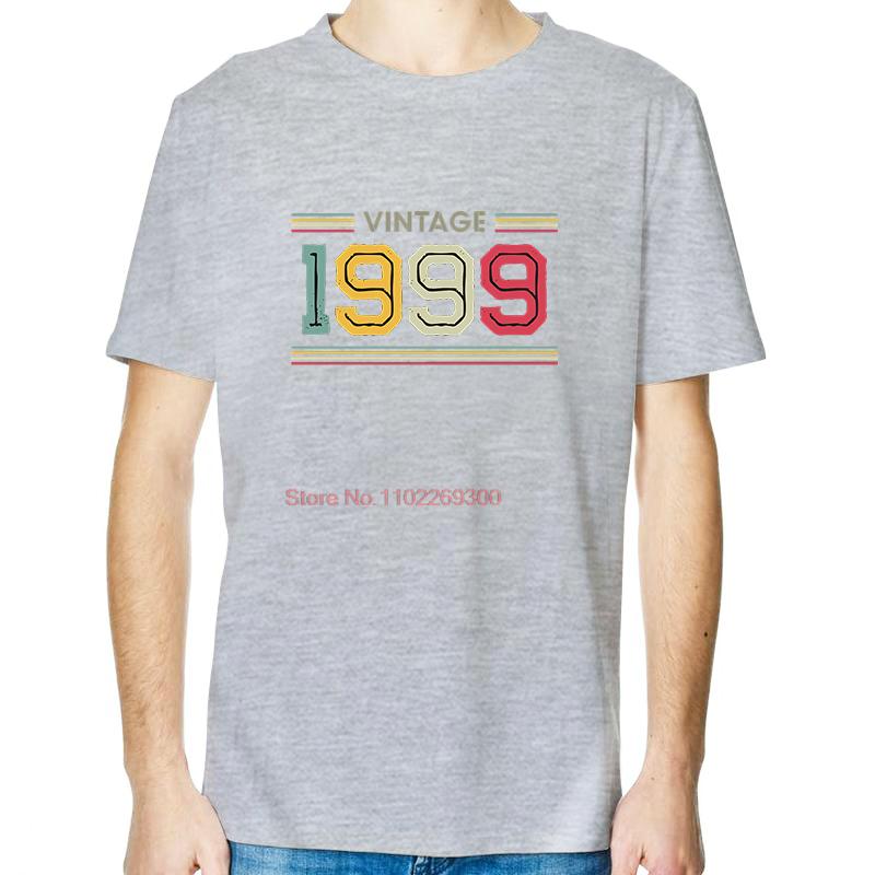 Fashion Birthday Gift TShirt 1999 Vintage Retro T Shirt Unisex Tees Tops Cotton Short Sleeve TShirts Streetwear Print T Shirt