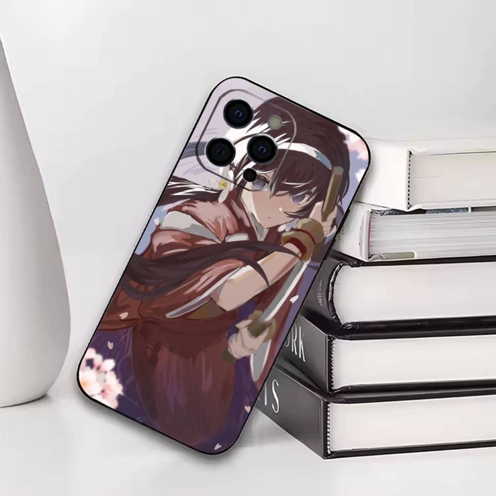 Bungo Stray Dogs Kyoka Izumi Phone Case For iPhone17,16,15,14,13,12,11 Plus,Pro Soft Silicone Black Cover iPhone15promax