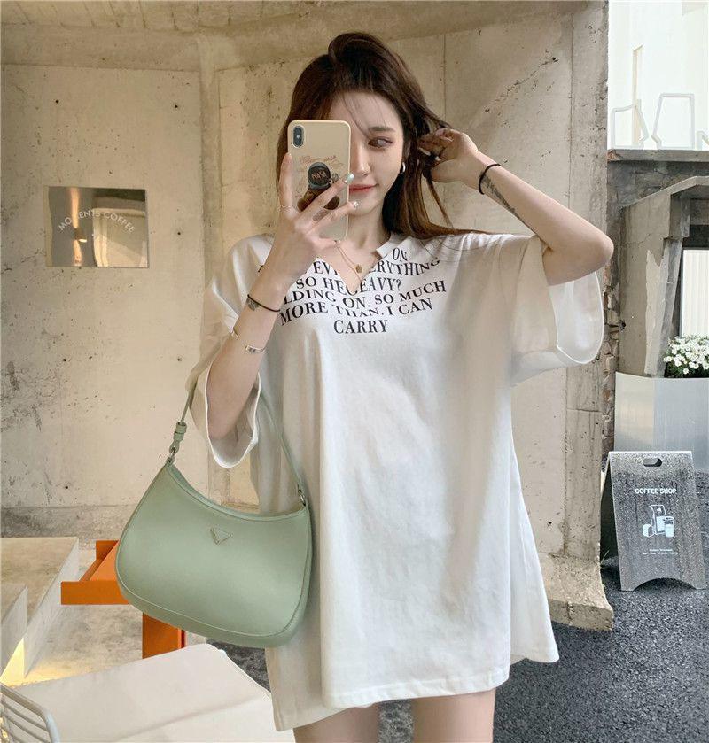 Plus Size V-Neck Korean T-Shirt: Summer Trend, Loose Fit, Short Sleeves
