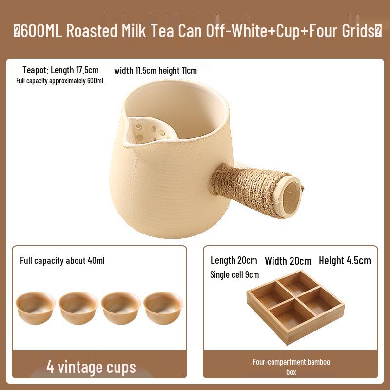 High-Temperature Resistant Ceramic Stove and Teapot Set for Outdoor Tea Brewing and Roasting