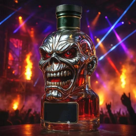 300ML Whiskey Decanter Unique Glass Whiskey Bottle Statue Artistic Liquor Container Iron Lady 50th Anniversary Whisky Gift for Whiskey Lovers