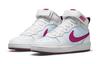 Nike Court Borough Mid 2 'White Sangria Pink Prime' GS CD7782-006
