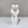 Modern Minimalist Sculptures of Lovers Embracing Each Other, Sculptures of Intertwined Lovers, Valentine's Day Home Decorations