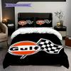 Gulf Oil Vintage Logo Threepiece Set 1 Duvet Cover 2 Pillowcase Without Core Christmas Birthday Gift Soft And Comfortable