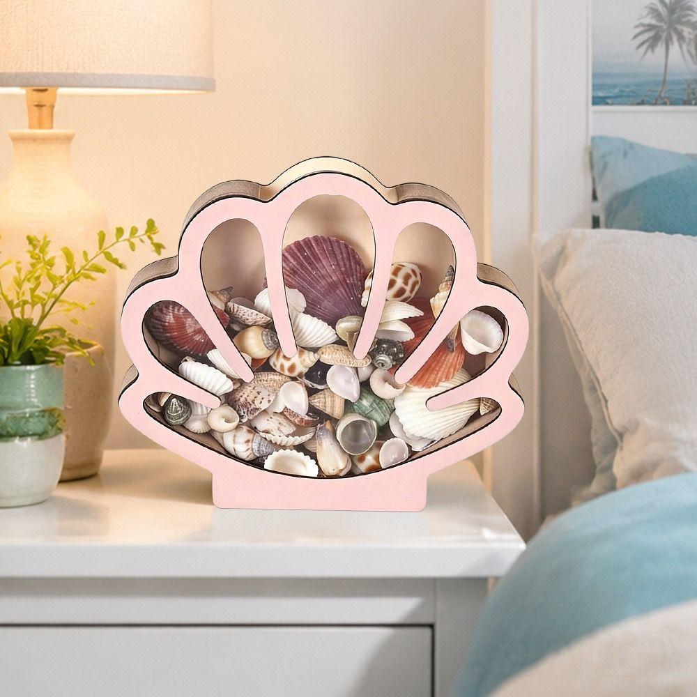 Dust-proof Shell Storage Container Clear Acrylic Display Organizer Box  Decorative Storage