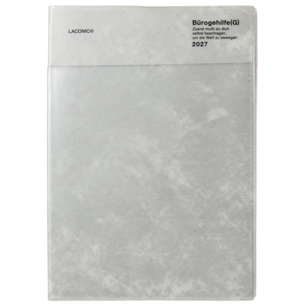 Laconic 2027 A5 Weekly Planner with Pockets, Gray LALD114-260GY (Starts December 2026)