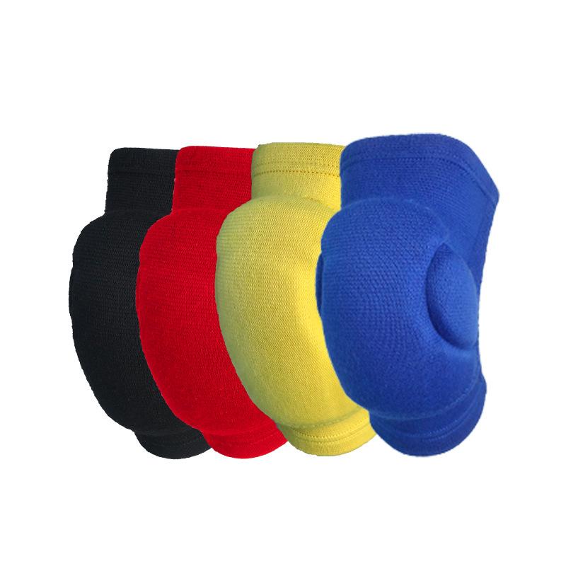 Enkelt bomullsgarn lateks antikollisjon fortykkende beskyttelsesutstyr knelende antifall volleyball danse knebeskytter øvelse