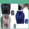 Ergonomic Inflatable Sleeping Pillow Designed With Velour Material For Maximum Comfort During Rest