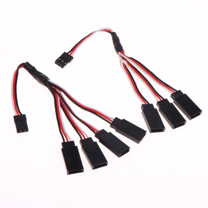 Servo Extension Cable 150mm/200mm Long For Model Cars Ships Aircraft 1 To 2/3/4 Y-lines