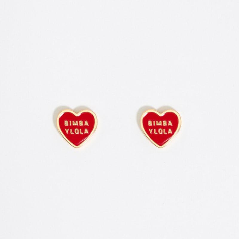 

BIMBA Y LOLA BIMBA Y LOLA Red Heart Logo Earrings_B255AIW007RDF Red_FREE