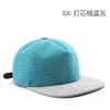 American Retro Contrasting Visor Corduroy Cap Outdoor Versatile Hat Hip Hop Baseball Cap Couple Flat Edge