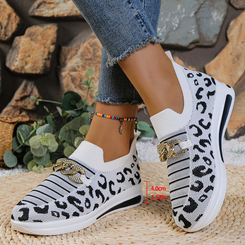 Fashion Plus Size Shoes for Women Spring Autumn Mesh Breathable Comfortable Slip on Platform Flats Sneakers Causal Women Shoes 36-43