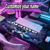 Custom Name Personalized Cosmic Bot Crew Pattern Mousepad, Laptop PC Desk Mat, Decorative Desk Mat for Home Keyboard Pad Gift