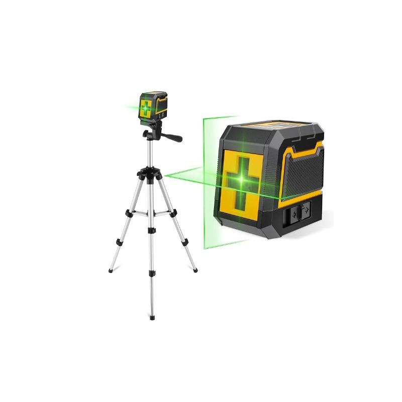 Mini Infrared Laser Level: High Precision, Outdoor, Green Light, Automatic Adjustment, 2-Line Emitter