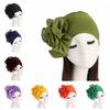 Stretchy Headscarf Beanie Turban Hair Loss Wrap Flower Size Hat Muslim Hijab Elastic Chemo Cap
