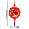 1PC Decorations Ceremony Tassel Hang Blessing Red Spring Festival New Year Traditional Festive Atmosphere Brightly Colored