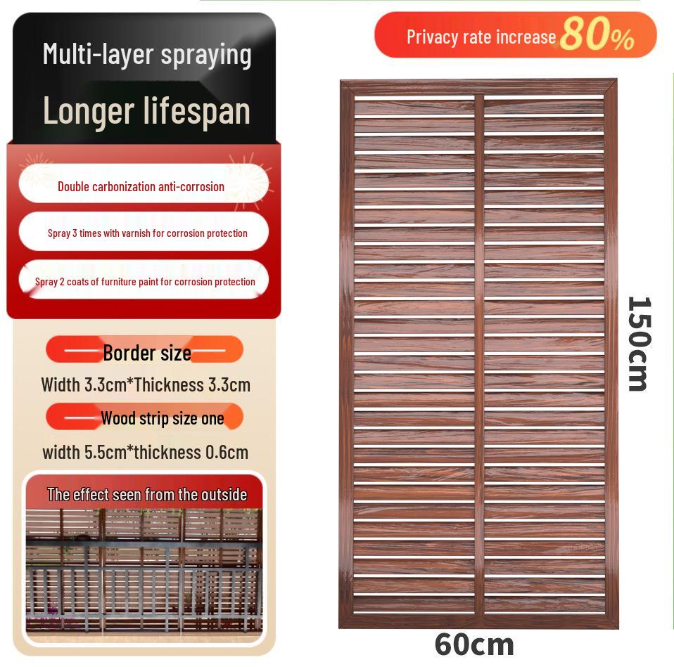 Outdoor Privacy Screen: Louvered Wood Fence for Gardens and Courtyards