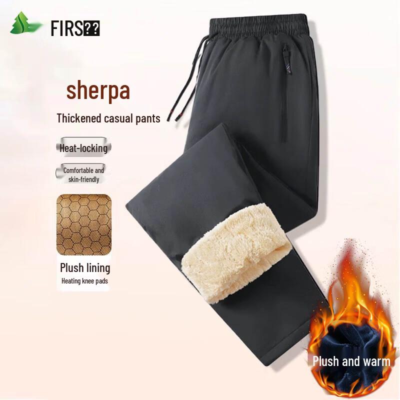 

FIRS Men s Fleece-Lined Warm Casual Pants 5XL