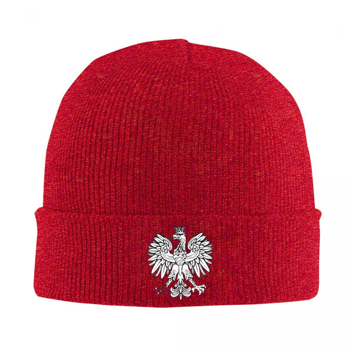 

Polska Polish Eagle Warm Knitted Cap Winter Knit Bonnet Hat Skullies Beanies Hip Hop Caps for Unisex One Size