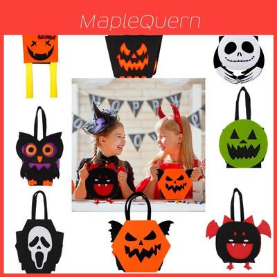 Crazy Party New Halloween Felt Candy Bag Devil Wind Flag Style 3d Bat Tote Bag