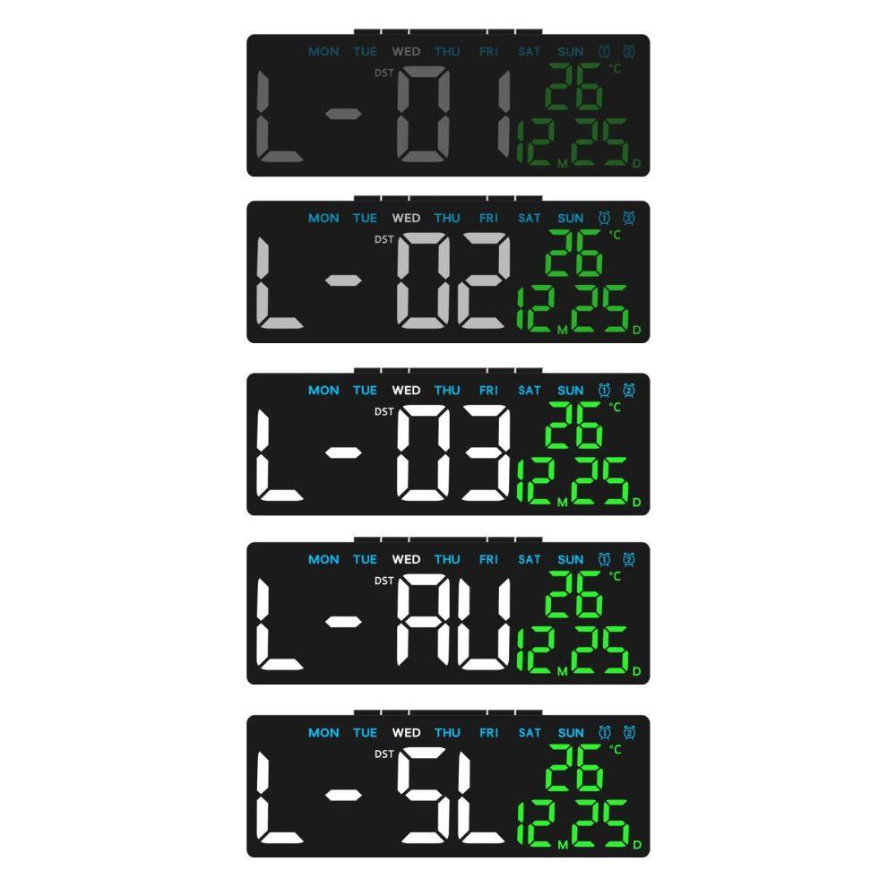 Temperature Digital LED Clocks Multi-functional Display Table Clock  for Bedroom