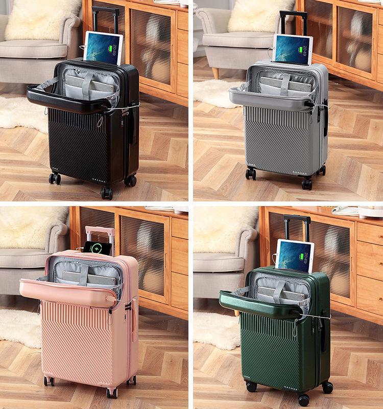 New Style Front-Opening Password Suitcase for Female Students - Carry-On