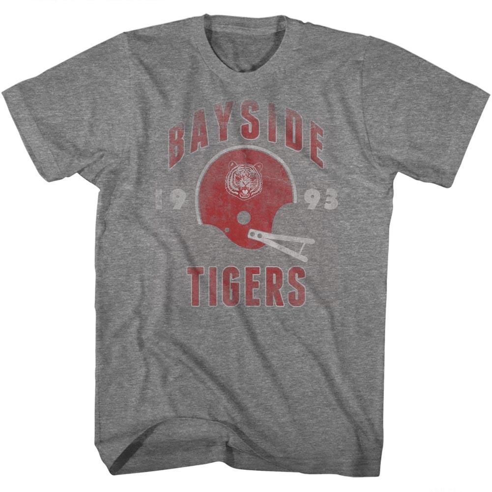 Saved By The Bell TV Show Bayside Tigers Football Helmet 1993 Men T Shirt XXL