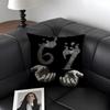 Six Seven Art Design Cushion Cover Natural Linen Organic Fabric Double-Sided Printing Sofa Home Decor Gift Pillow Case