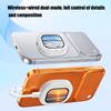 Mini Wireless Magnetic Phone Screen Projector Mobile Screen Share Device Selfie Video Camera for Vlog Live Selfie Screen Monitor