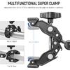 NEEWER Super Clamp with Ballhead Magic Arm, Cold Shoe, Phone/Action Camera Mount Adapter Compatible with SmallRig GoPro DJI