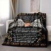 1PC Angel Wings Memorial Print Blanket, Soft Throw Blanket - Warm & Cozy for Couch, Bed, Office, and Travel Yy250912172