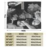 Warm Blankets Picnic Kpop Ateez Choi San Throw Blanket  Flannel Bedspread For Living Room Novelty Sofa Bed Cover